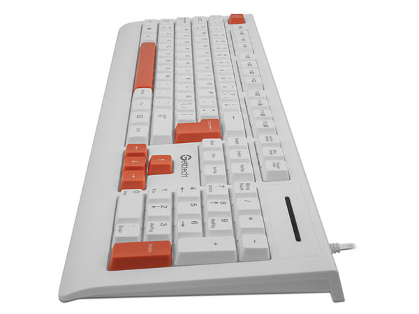 Teclado Getttech GGK-ESMWR-02-WH, USB, Color Blanco.