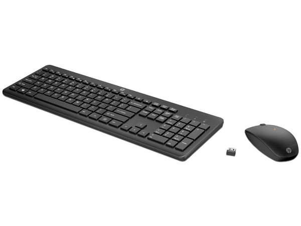 Kit de Teclado y Mouse HP 235, Inalámbrico, Hasta 10m de Alcance, Idioma Español. Color Negro.