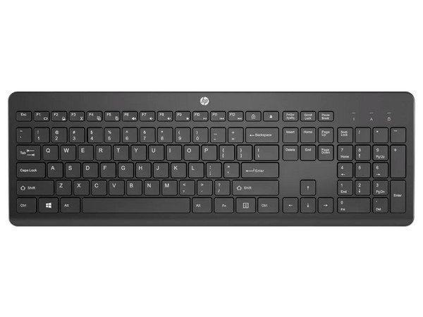 Kit de teclado y mouse HP 235, Inalámbrico hasta 10m de alcance, Idioma Español. Color Negro.