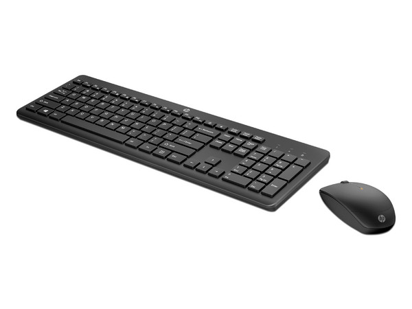 Kit teclado y mouse HP 235, Inalámbrico hasta 10m de alcance, Idioma Español. Color Negro.