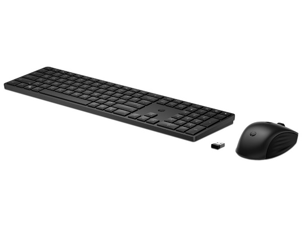 Kit de Teclado y Mouse Inalámbrico HP 655, Óptico, Receptor USB Tipo A, Versión en Ingles, Color Negro.