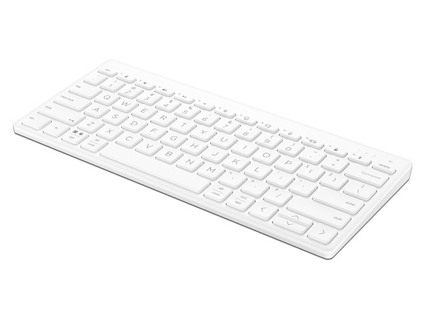 Teclado Inalámbrico HP 350, Bluetooth, Color Blanco (Versión en Inglés).
