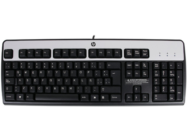 Teclado HP estándar, USB.