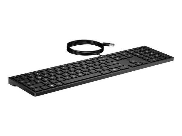 Teclado Alámbrico HP 320K, USB. Color Negro. (Versión en Español)