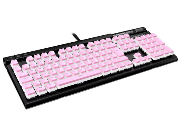 Set de Teclas para Revestimiento HyperX ABS, compatible con HyperX, Color Rosa, (Inglés).