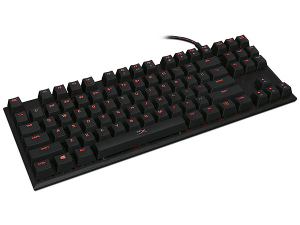 Teclado Mecánico Gamer kingston HyperX Alloy FPS Pro, teclas Cherry MX Blue, retroiluminación LED Roja, USB, (Versión Inglés).