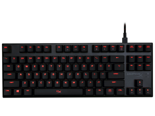Teclado Gamer Kingston HyperX Alloy FPS Pro, USB, Cherry MX Red (Versión en Inglés).