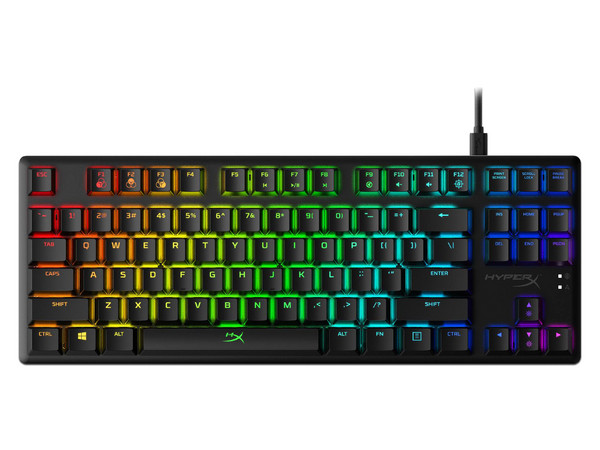 Teclado Mécanico Gamer Kingston HyperX Alloy Origins Core Blue RGB, retroiluminación RGB, USB, (Switch Blue).