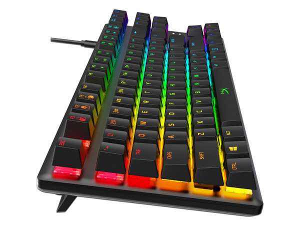 Teclado Mécanico Gamer Kingston HyperX Alloy Origins Core Blue RGB, retroiluminación RGB, USB, (Switch Blue).