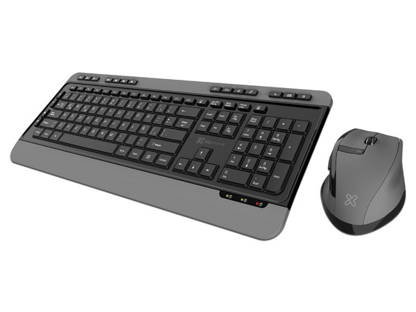 Kit de Teclado y Mouse Klip Xtreme Magnifik Wireless Duo, USB, Color Negro.