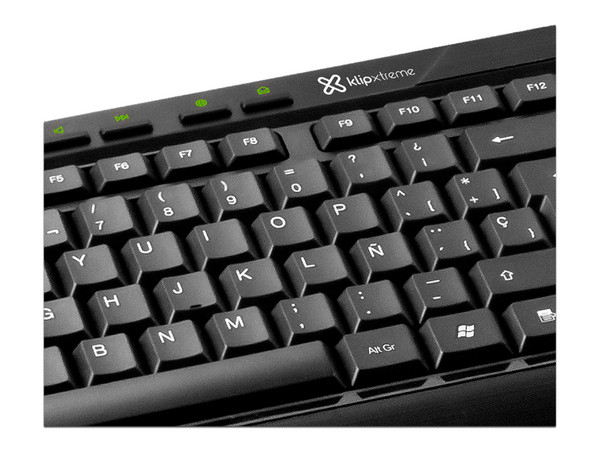 Teclado y Mouse Klip Xtreme KCK-251S, USB. Color negro.