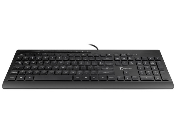 Teclado Klip Xtreme Compass KKS-252S, USB, 1.5m, Español. Color Negro.