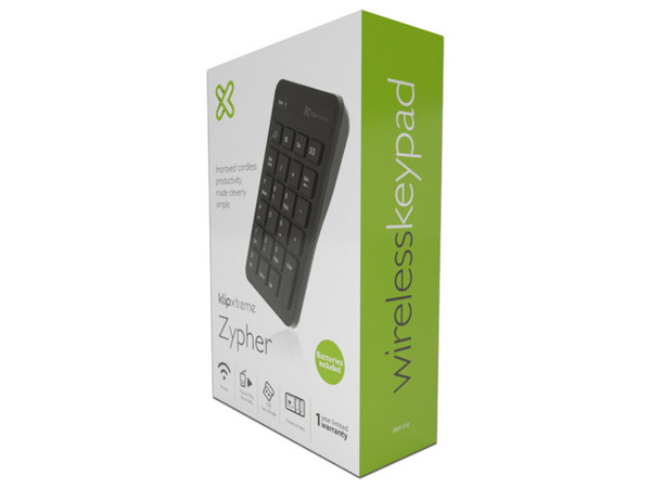 Teclado Numérico Inalambrico Klip Xtreme KNP-110, USB. Color Negro.