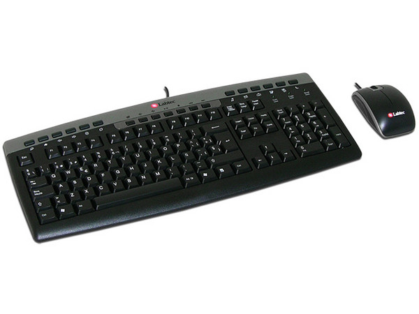 Teclado y Mouse Óptico Labtec Media Desktop, PS/2