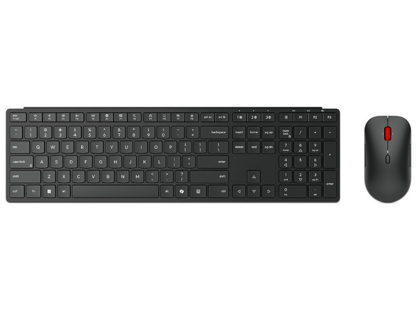 Kit de Teclado y Mouse Inalámbrico Lenovo Pro Combo 6000-LA, Óptico de hasta 4000dpi, Versión en Español. Color Negro.