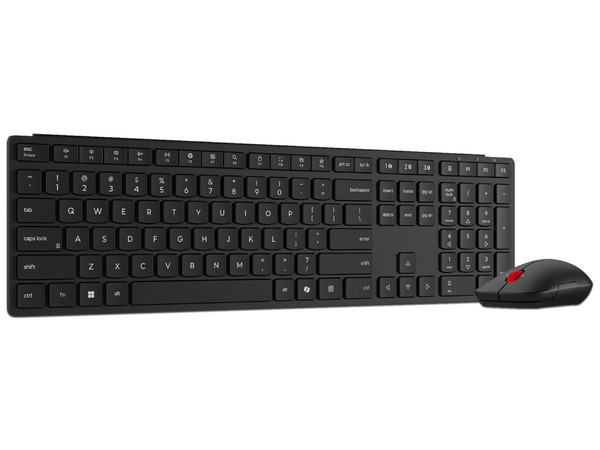 Kit de Teclado y Mouse Inalámbrico Lenovo Pro Combo 6000-LA, Óptico de hasta 4000dpi, Versión en Español. Color Negro.
