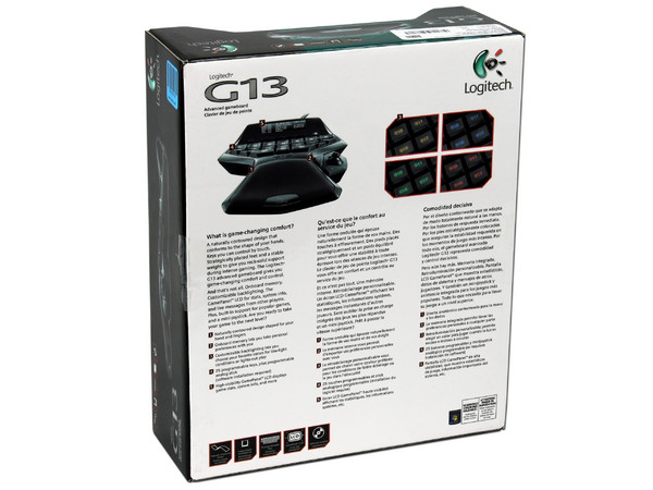 Teclado Logitech G13 Advanced Gameboard con una pantalla LCD GamePanel y 25 Teclas Programables, USB