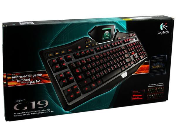 Teclado Logitech Gaming Keyboard G19 con pantalla LCD de 2.5