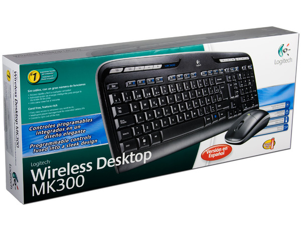 Teclado y Mouse inalámbricos Logitech Wireless Desktop MK300