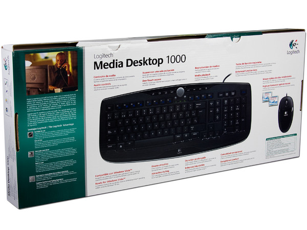 Teclado y Mouse Logitech Media Desktop 1000, PS/2
