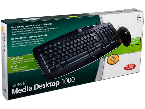 Teclado y Mouse Logitech Media Desktop 1000, PS/2