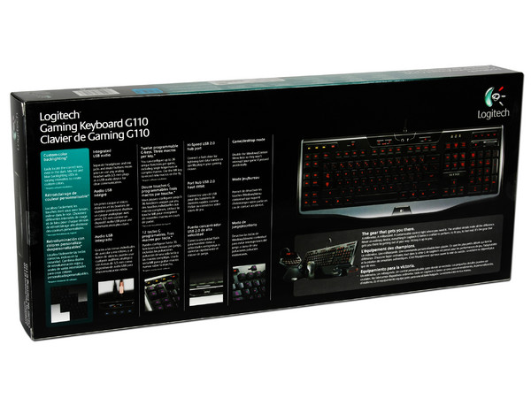 Teclado Logitech Gaming Keyboard G110 Teclas retroiluminadas, 12 teclas G programables, USB. (versión en inglés)