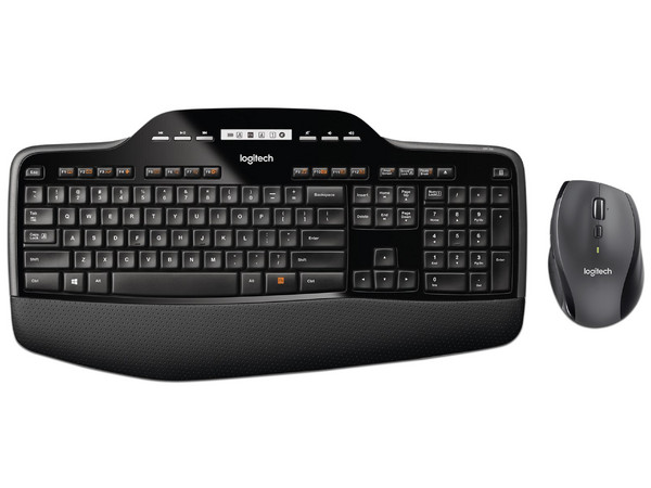 Teclado y Mouse Inalámbricos Logitech MK710 920-002416, USB (Versión en Inglés). Color Negro.