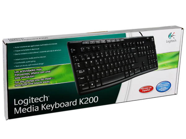 Teclado Logitech Media K200, Color Negro, USB