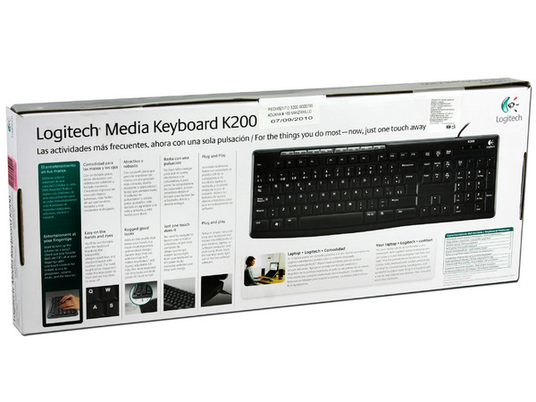 Teclado Logitech Media K200, Color Negro, USB
