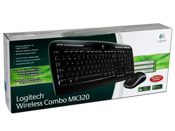 Teclado y Mouse inalámbricos Logitech Desktop MK320