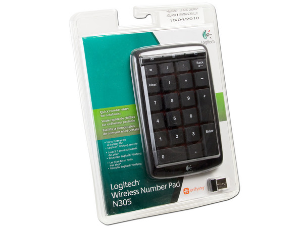 Teclado Numérico Inalámbrico Logitech N305, Nano Receptor USB.