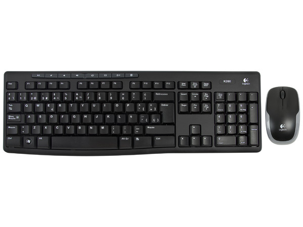 Teclado y Mouse Logitech Wireless Combo MK260, Color Negro, USB 