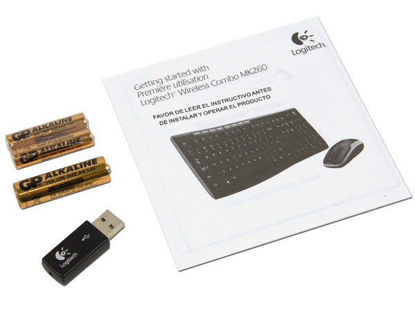 Teclado y Mouse Logitech Wireless Combo MK260, Color Negro, USB 