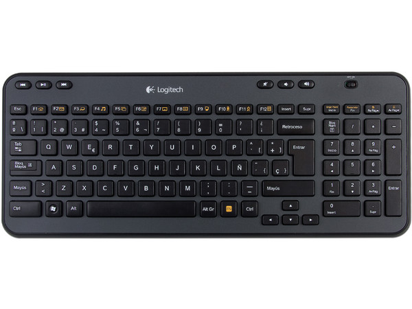 Teclado Inalámbrico Compacto Logitech K360, USB.