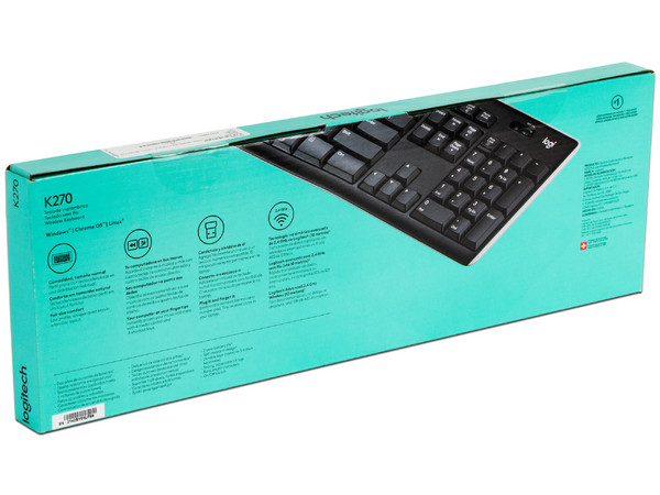 Teclado Inalámbrico Logitech K270 con teclas multimedia, USB. (Versión en Español)