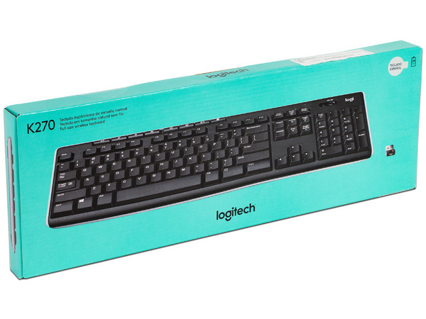 Teclado Inalámbrico Logitech K270 con teclas multimedia, USB. (Versión en Español)