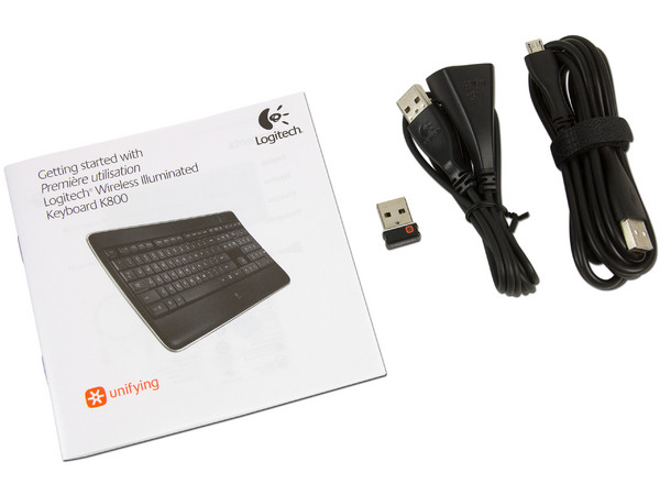 Teclado Inalámbrico Recargable Logitech K800 con teclas retroiluminadas,  USB.