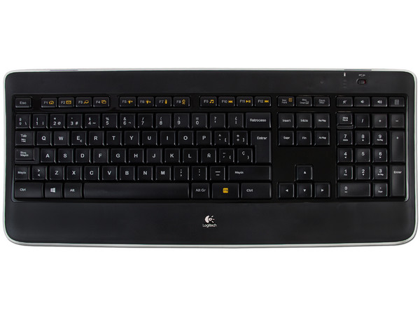Teclado Inalámbrico Recargable Logitech K800 con teclas retroiluminadas,  USB.
