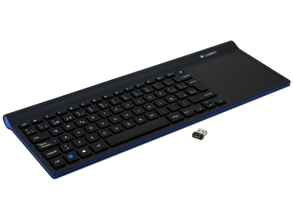 Teclado Inalámbrico Logitech tk820 con Touchpad integrado.