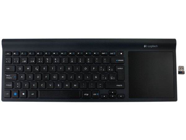Teclado Inalámbrico Logitech tk820 con Touchpad integrado.