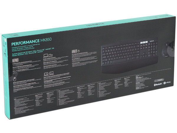 Teclado y Mouse óptico inalámbrico Logitech MK850 Performance, Bluetooth.
