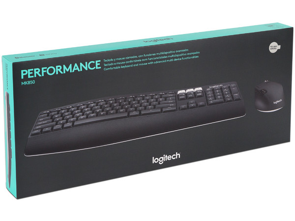 Teclado y Mouse óptico inalámbrico Logitech MK850 Performance, Bluetooth.