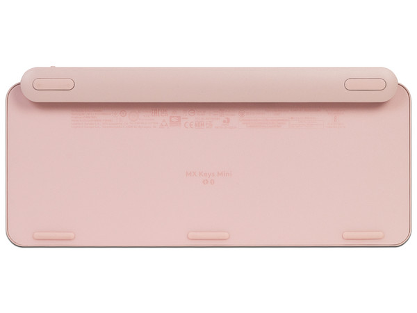 Teclado inalámbrico Logitech MX Keys Mini, Bluetooth, Recargable, Retroiluminado. Color Rosa. (Versión en Español).
