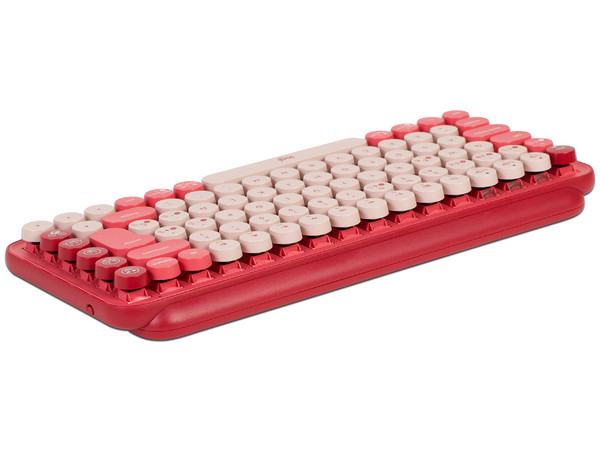 Teclado Mecánico Logitech Pop Keys, Inalámbrico. Color Rosa. (Versión en Español)