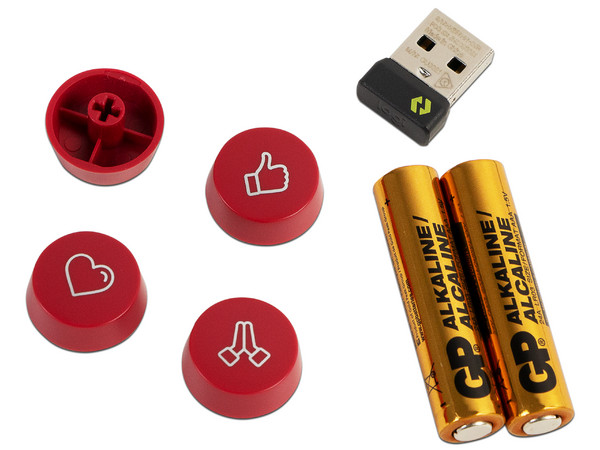 Teclado Mecánico Logitech Pop Keys, Inalámbrico. Color Rosa. (Versión en Español)