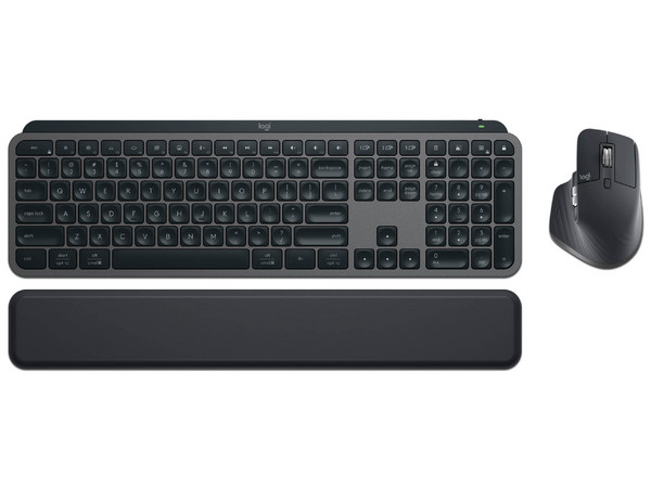 Kit de Teclado y Mouse Laser Logitech Bussiness KB-1039, Inalámbrico, Receptor USB, Bluetooth, Español, Color Negro.