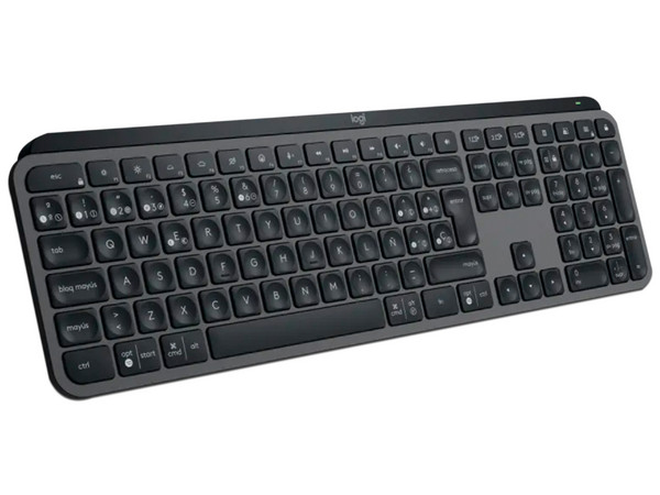 Teclado Logitech MX KEYS S, Inalámbrico, Recargable, Iluminación Inteligente, Color Negro.