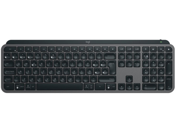 Teclado Logitech MX KEYS S, Inalámbrico, Recargable, Iluminación Inteligente, Color Negro.
