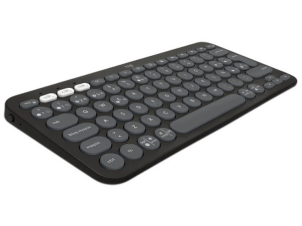 Teclado Inalámbrico Logitech Pebble Keys 2 K380s, Bluetooth, Easy-Switch, Color Negro.