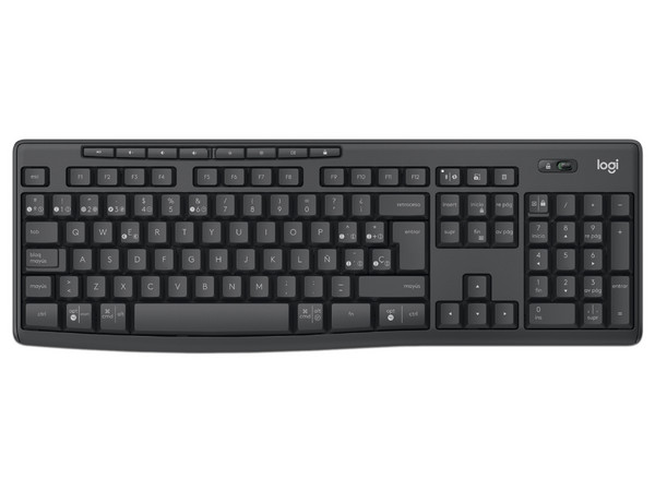 Kit Inalámbrico de Teclado y Mouse Logitech MK370, Receptor USB, Bluetooth, Versión en Español. Color Negro.